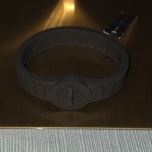 Marc By Marc Jacobs Black Silicone Bracelet